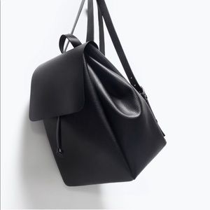 Zara faux leather back pack
